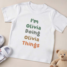 Load image into Gallery viewer, Personalized Custom Youth T-Shirt Fun Colorful Gift for Kids
