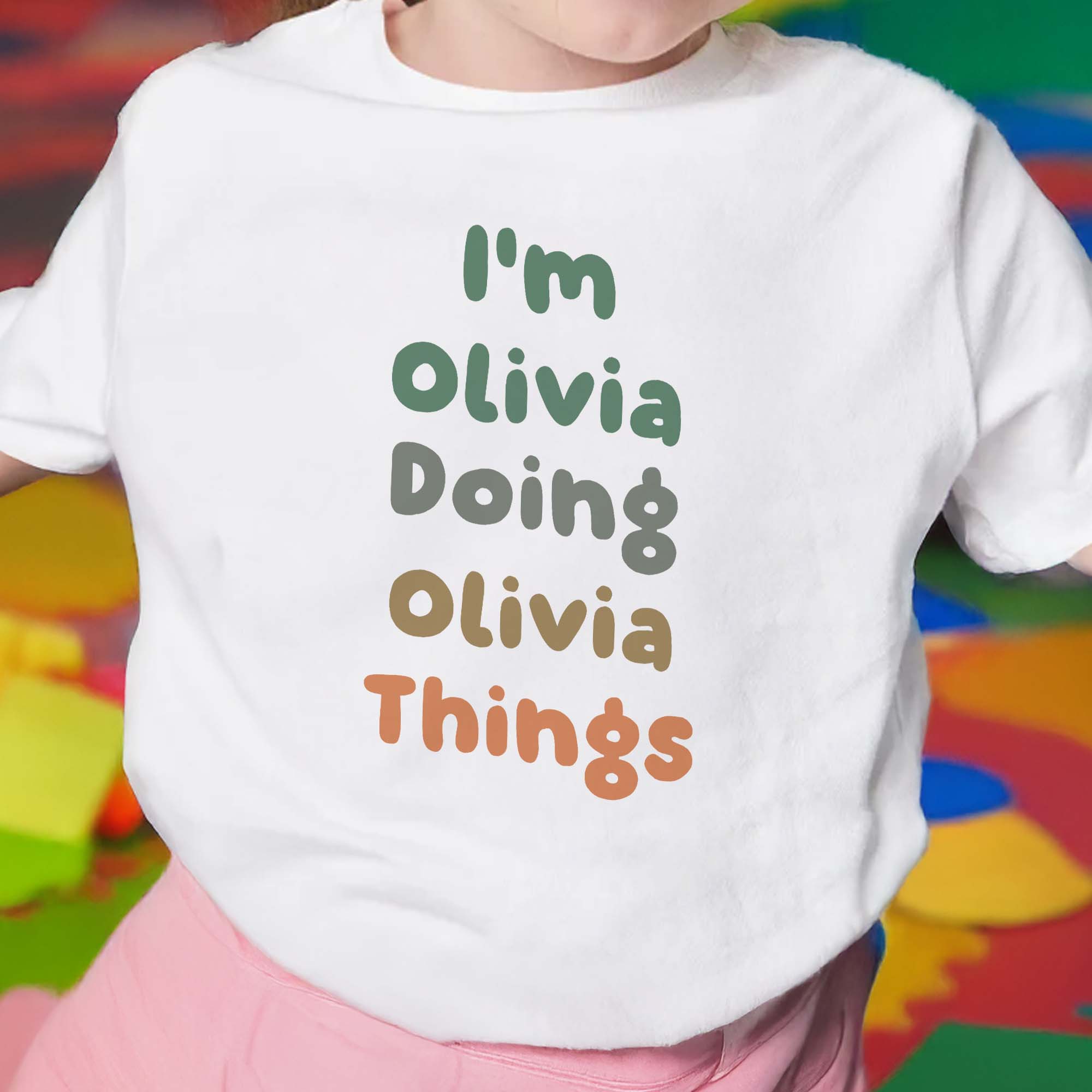 Personalized Custom Youth T-Shirt Fun Colorful Gift for Kids