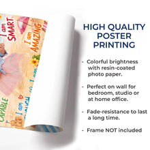 Load image into Gallery viewer, Personalized Kid Affirmation Vertical Poster Custom Gift

