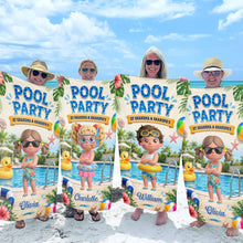 Load image into Gallery viewer, Personalized Microfiber Beach Towel Custom Name Summer Flowers Gift for Kids
