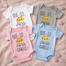 Load image into Gallery viewer, Personalized Cute Taco Baby Onesie Custom Name Gift for Kids
