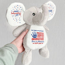 Load image into Gallery viewer, Personalized Elephant Stuffed Animal Custom Name Gift for Kids
