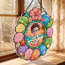 Load image into Gallery viewer, Custom Personalized Suncatcher for Kids with Name - Beach Theme Gift
