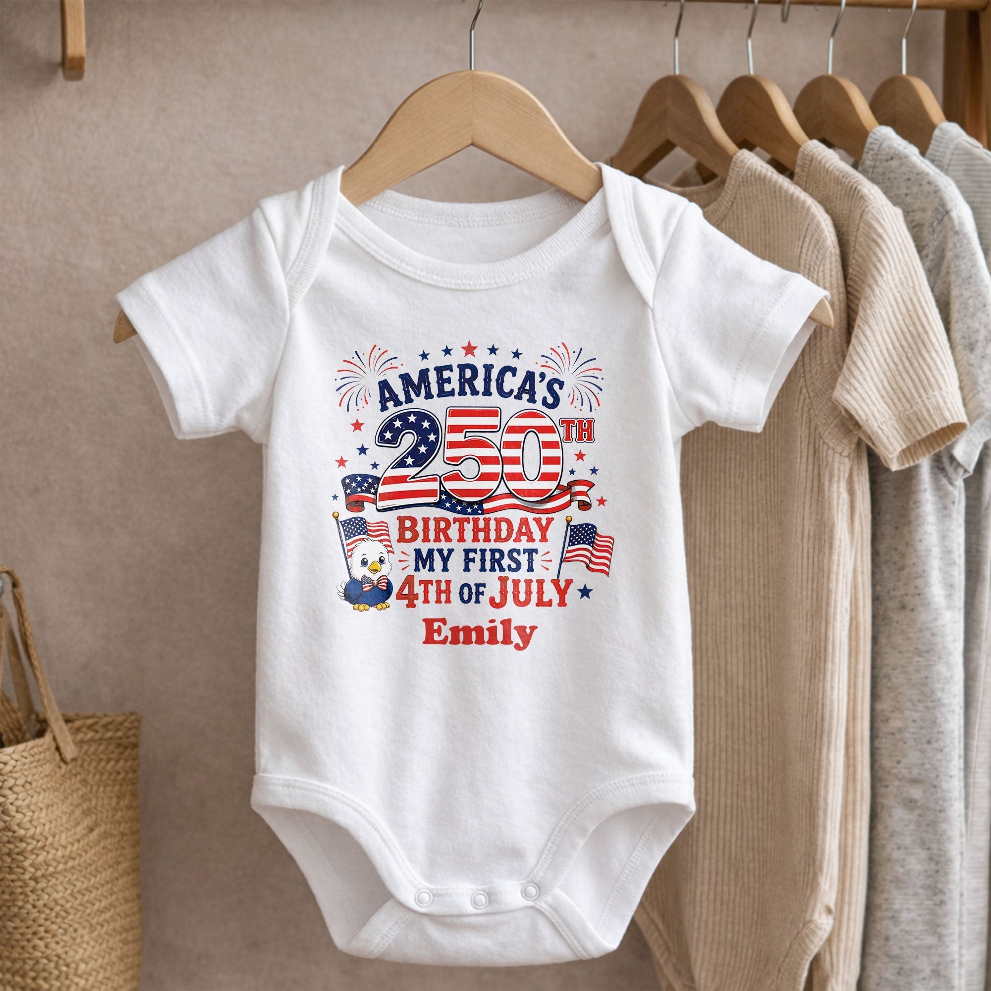 Personalized Baby Onesie My First 4th of July Gift Idea
