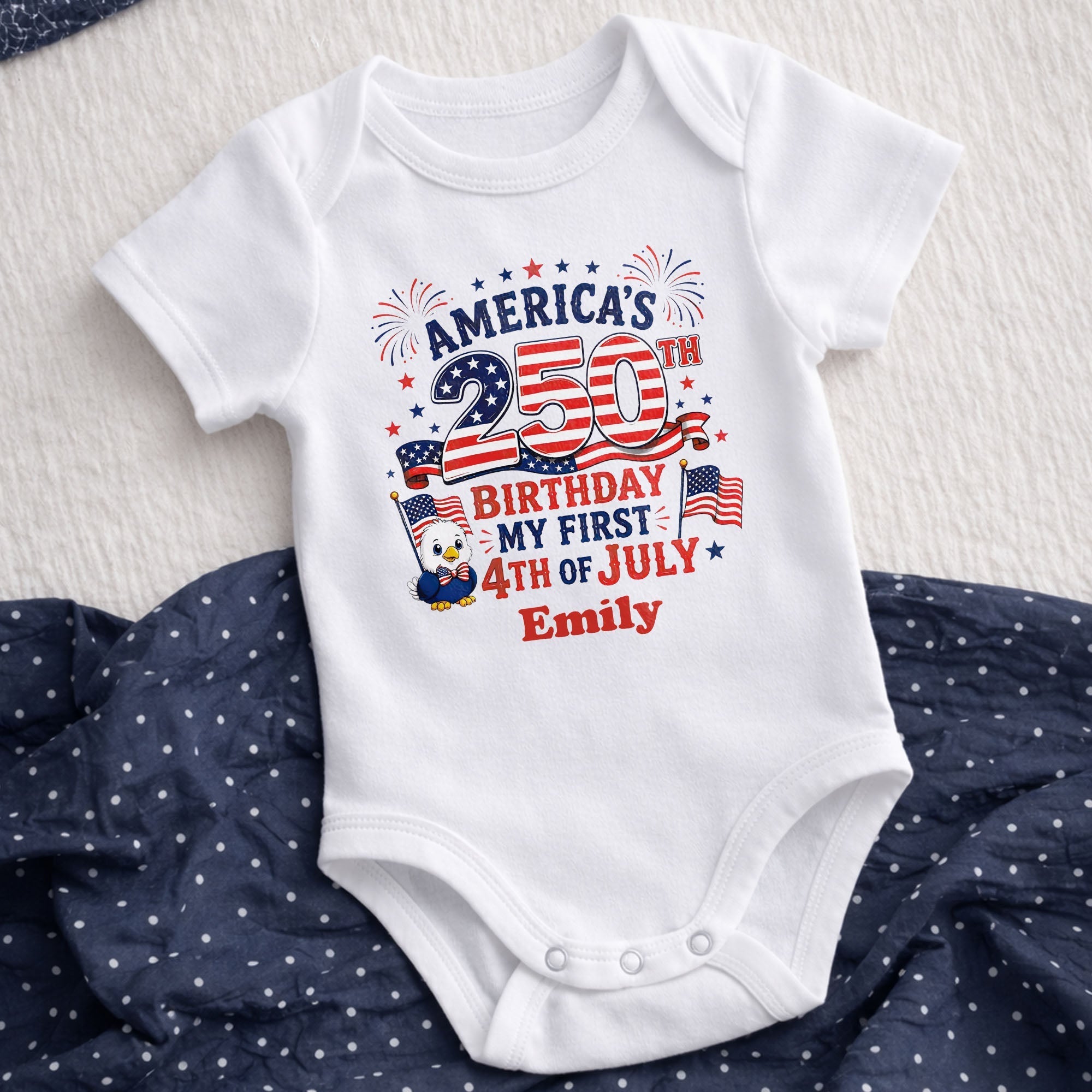 Personalized Baby Onesie My First 4th of July Gift Idea