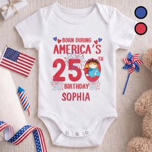Load image into Gallery viewer, Personalized Custom Baby Onesie 4th of July Gift for Baby
