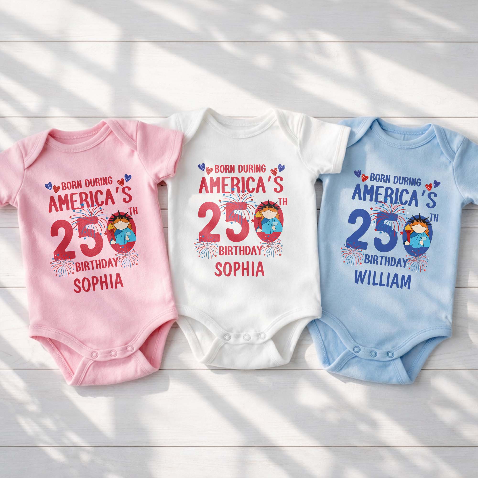 Personalized Custom Baby Onesie 4th of July Gift for Baby