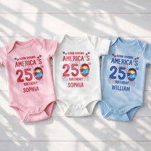 Load image into Gallery viewer, Personalized Custom Baby Onesie 4th of July Gift for Baby
