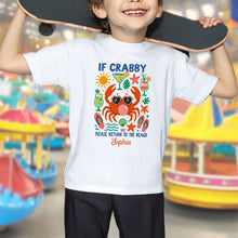 Load image into Gallery viewer, Personalized Youth T-Shirt Custom Name Beach Crab Gift
