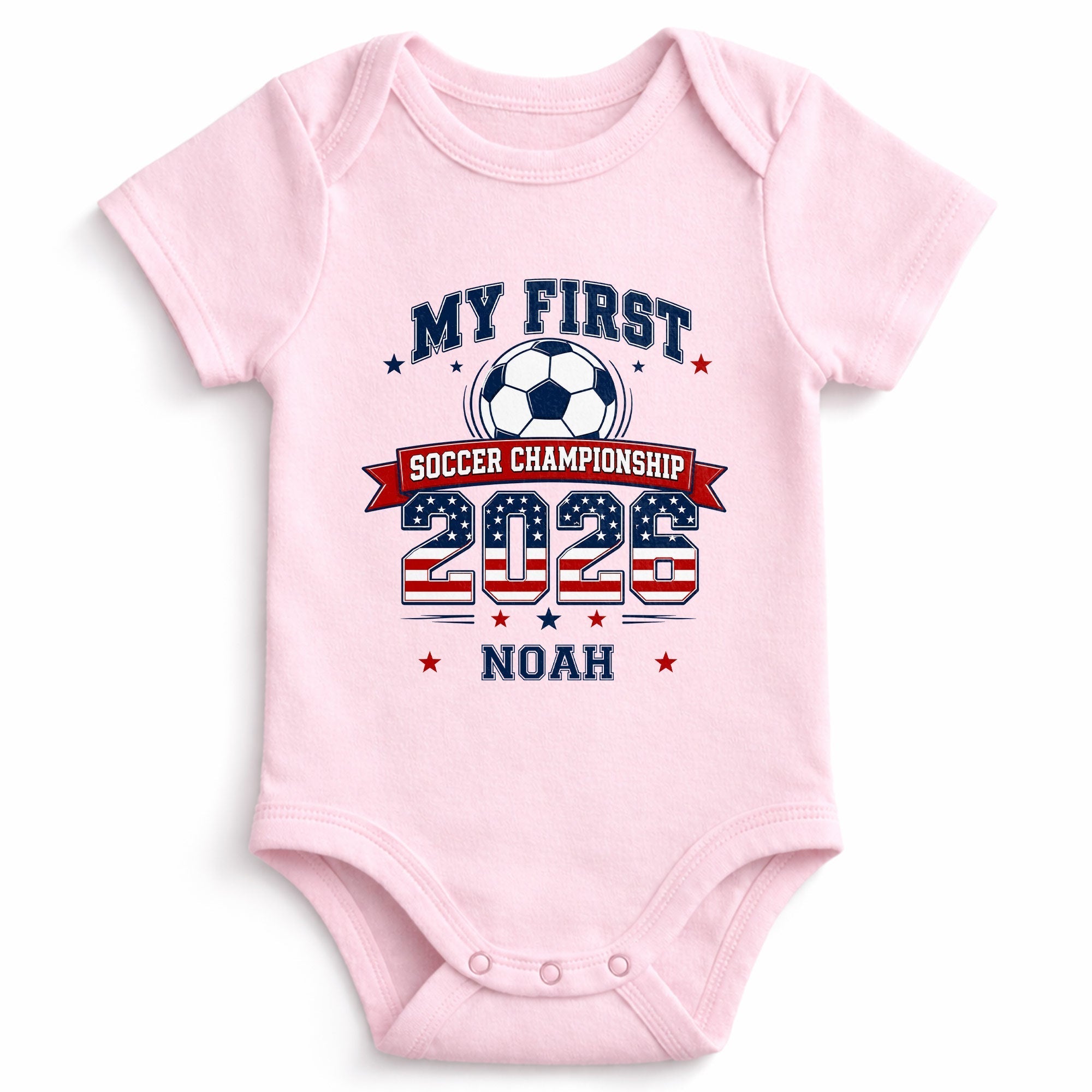 Personalized Baby Onesie My First Soccer Championship Gift