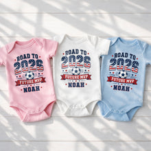 Load image into Gallery viewer, Personalized Custom Baby Onesie Road to Future MVP Gift for Baby
