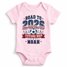 Load image into Gallery viewer, Personalized Custom Baby Onesie Road to Future MVP Gift for Baby
