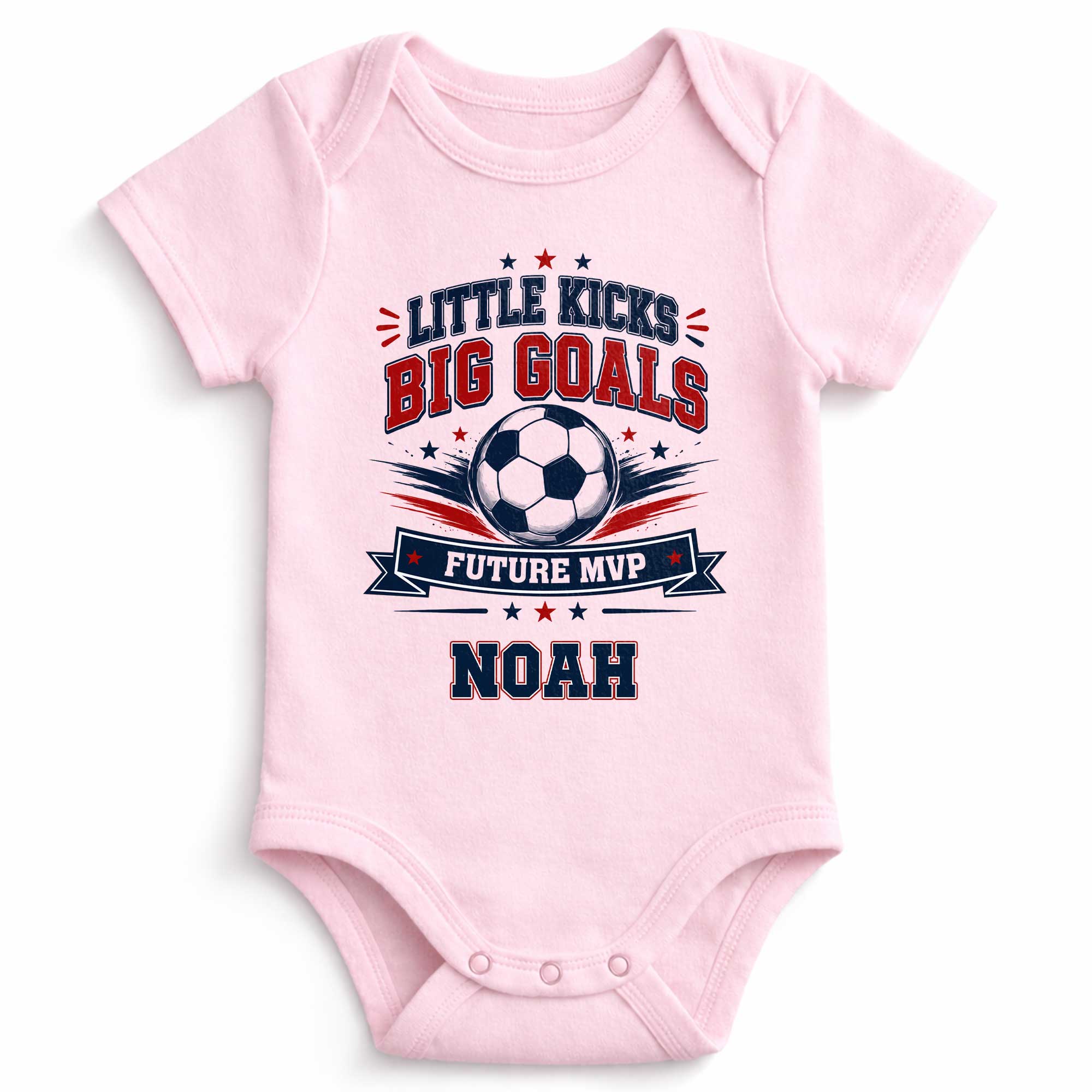 Personalized Baby Onesie Custom Name Soccer MVP Gift
