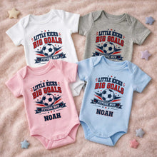 Load image into Gallery viewer, Personalized Baby Onesie Custom Name Soccer MVP Gift
