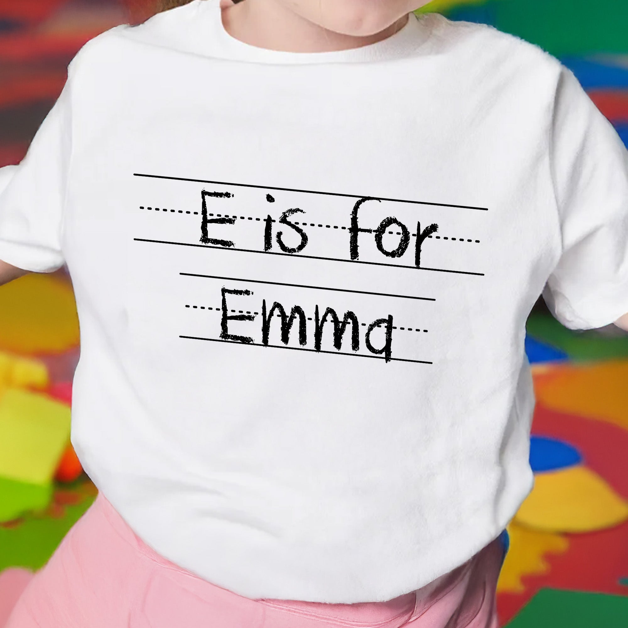 Personalized Custom Name Youth T-Shirt Alphabet Gift Idea
