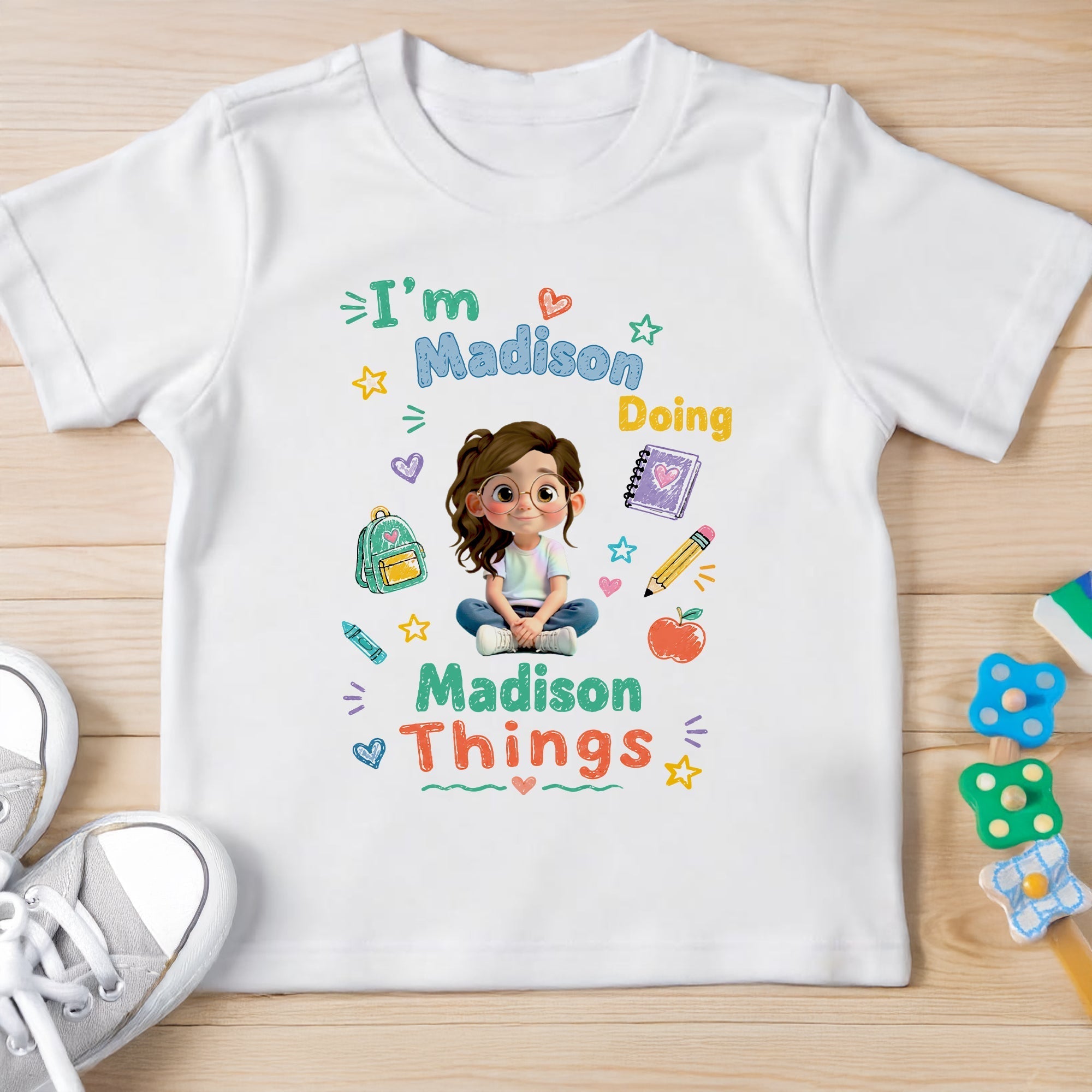 Personalized Custom Youth T-Shirt for Kids - Back to School Gift