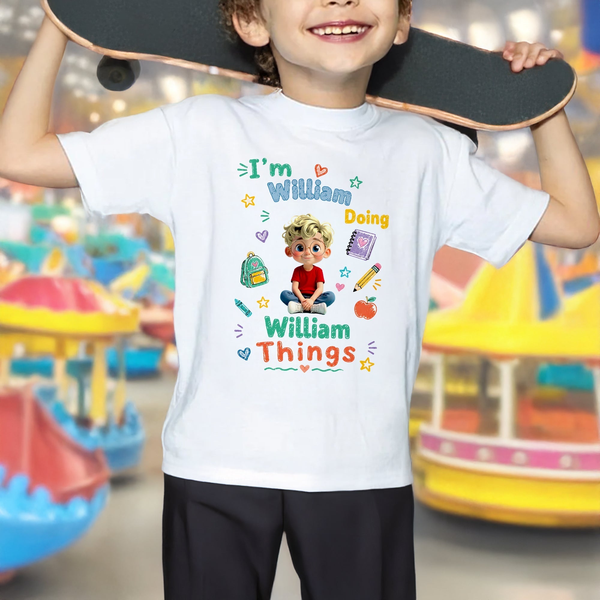 Personalized Custom Youth T-Shirt for Kids - Back to School Gift