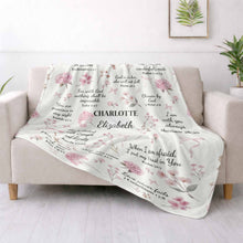 Load image into Gallery viewer, Personalized Fleece Blanket Custom Name Bible Verse Gift
