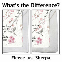 Load image into Gallery viewer, Personalized Fleece Blanket Custom Name Bible Verse Gift
