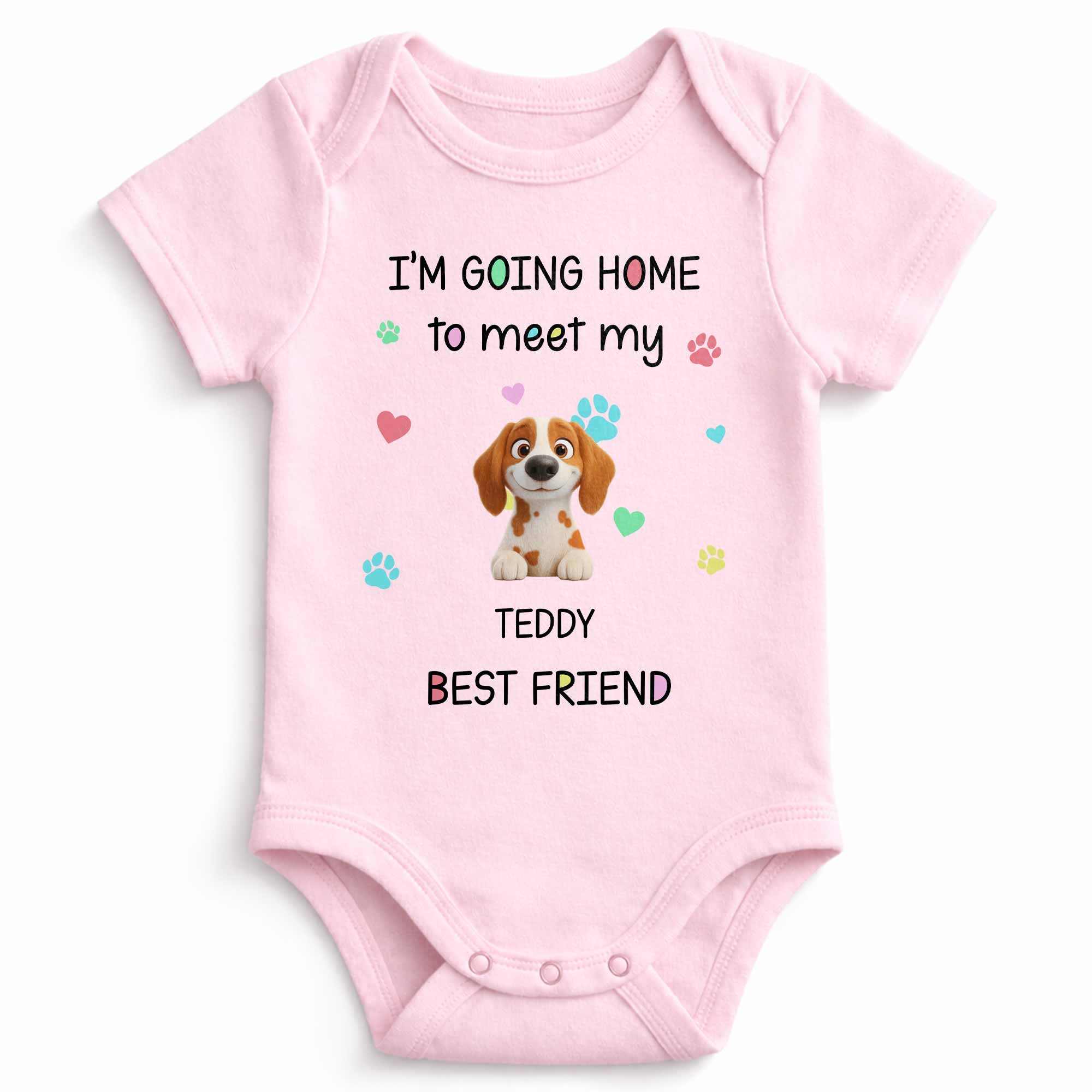Personalized Custom Baby Onesie Cute Pet Design Gift for Kids
