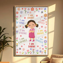 Load image into Gallery viewer, Personalized Affirmation Vertical Poster for Kids - Custom Art
