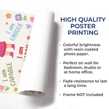 Load image into Gallery viewer, Personalized Affirmation Vertical Poster for Kids - Custom Art
