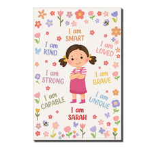 Load image into Gallery viewer, Personalized Affirmation Vertical Poster for Kids - Custom Art
