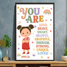 Load image into Gallery viewer, Personalized Positive Affirmation Poster Custom Name for Kids
