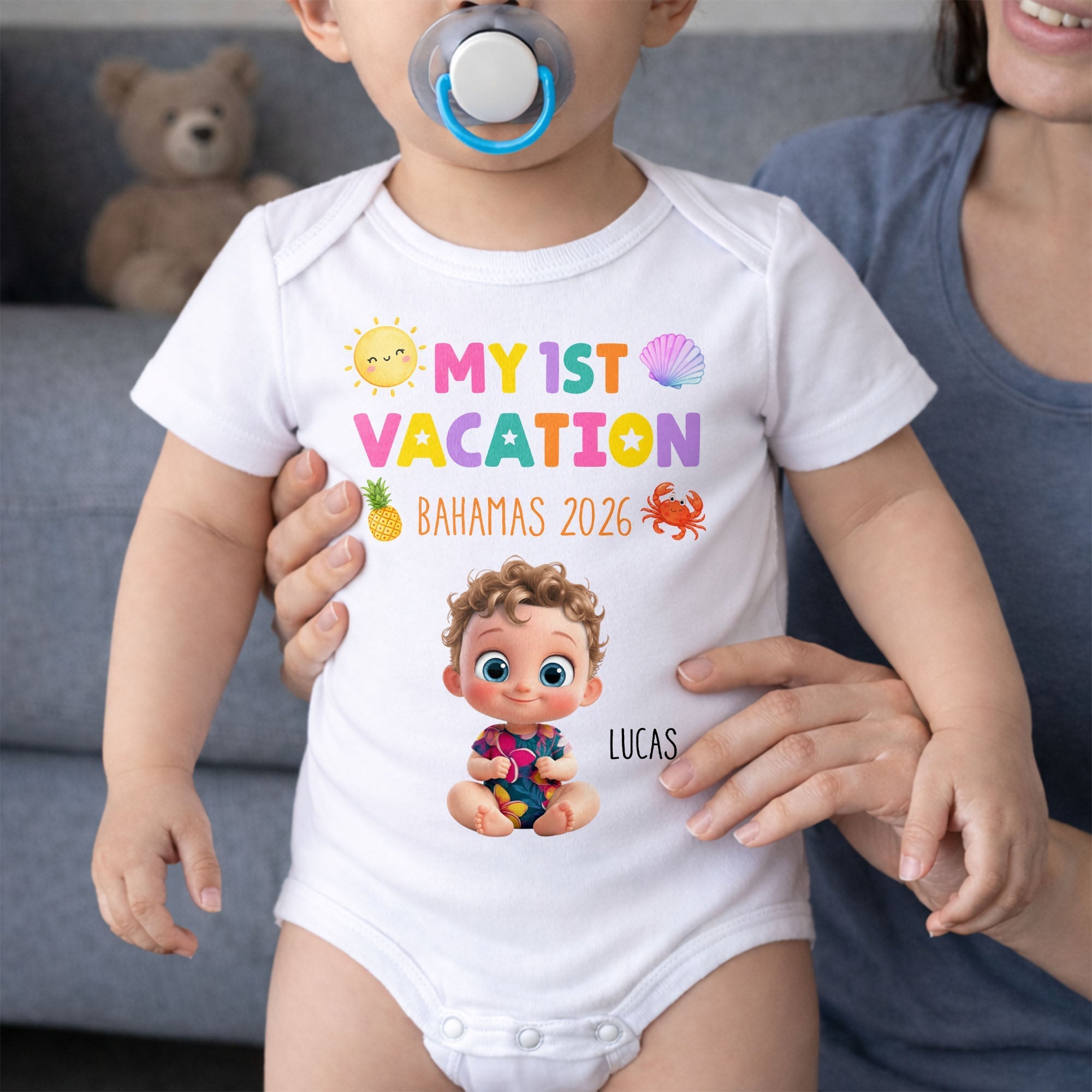 Personalized Custom Baby Onesie Soft Cotton Gift for Kids
