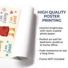 Load image into Gallery viewer, Personalized Kids Affirmations Custom Vertical Poster Art
