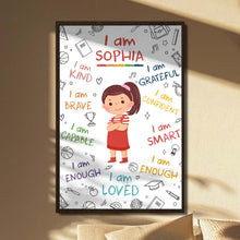 Load image into Gallery viewer, Personalized Affirmation Poster Custom Name Gift for Kids
