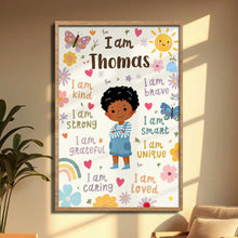 Load image into Gallery viewer, Personalized Vertical Poster Custom Name Affirmations for Kids

