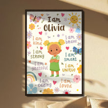 Load image into Gallery viewer, Personalized Vertical Poster Custom Name Affirmations for Kids
