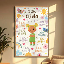 Load image into Gallery viewer, Personalized Vertical Poster Custom Name Affirmations for Kids
