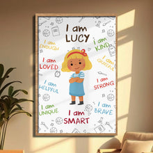 Load image into Gallery viewer, Personalized Affirmation Poster for Kids Cute Custom Art
