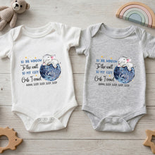 Load image into Gallery viewer, Personalized Custom Baby Onesie Cute Elephant Moon Gift

