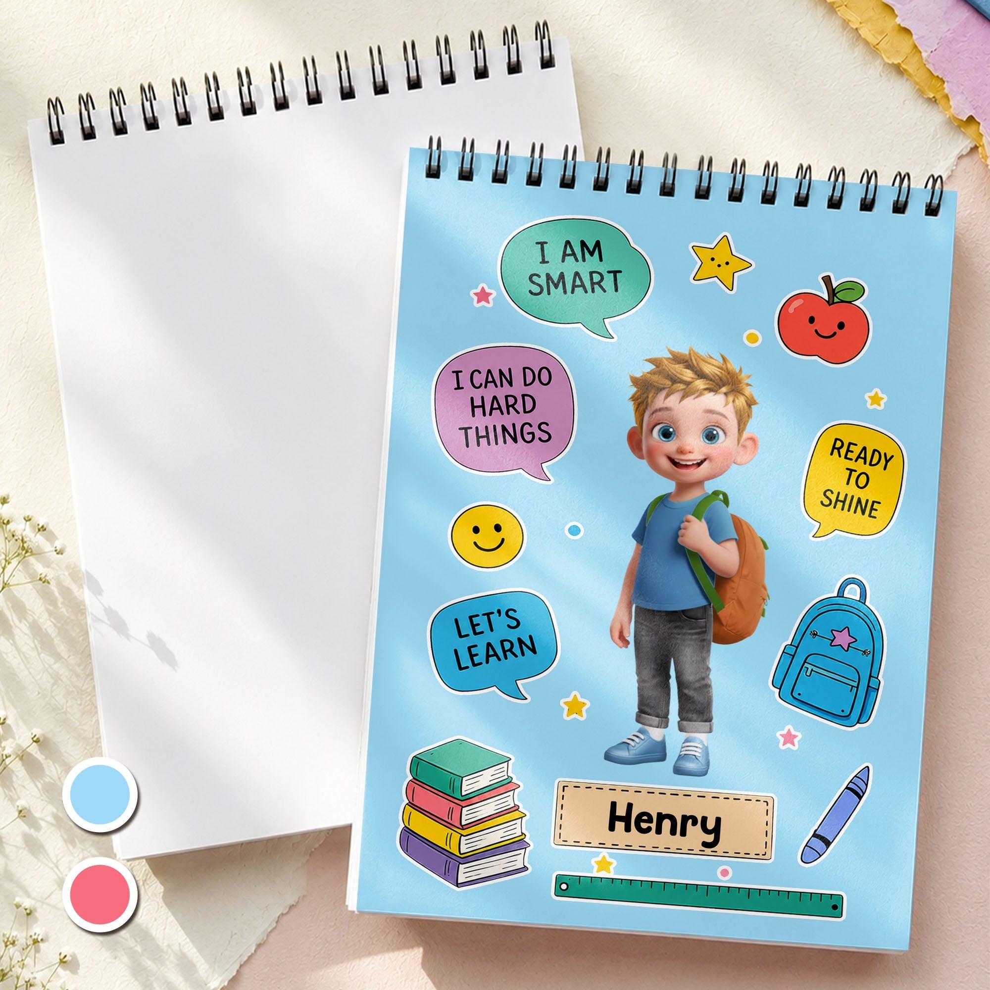 Personalized Sketch Book Custom Name Gift for Boys Kids