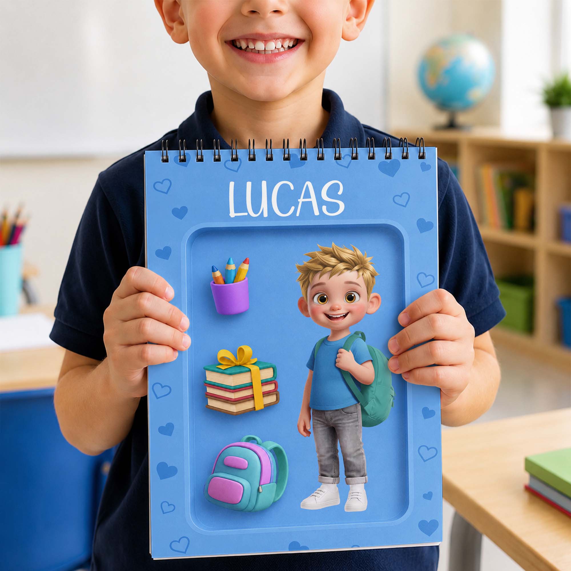 Personalized Sketch Book Custom Name Gift for Students