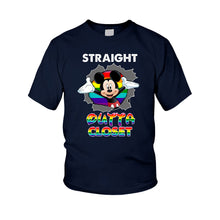 Load image into Gallery viewer, Personalized LGBT Support Kid Shirt Straight Outta Closet

