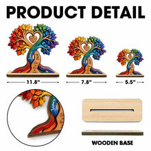Load image into Gallery viewer, Personalized Love Is Love Rainbow Wood Plaque Custom Gift for Couples
