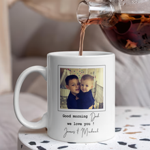 Load image into Gallery viewer, Personalized Photo Coffee Mug Custom Dad We Love You Gift
