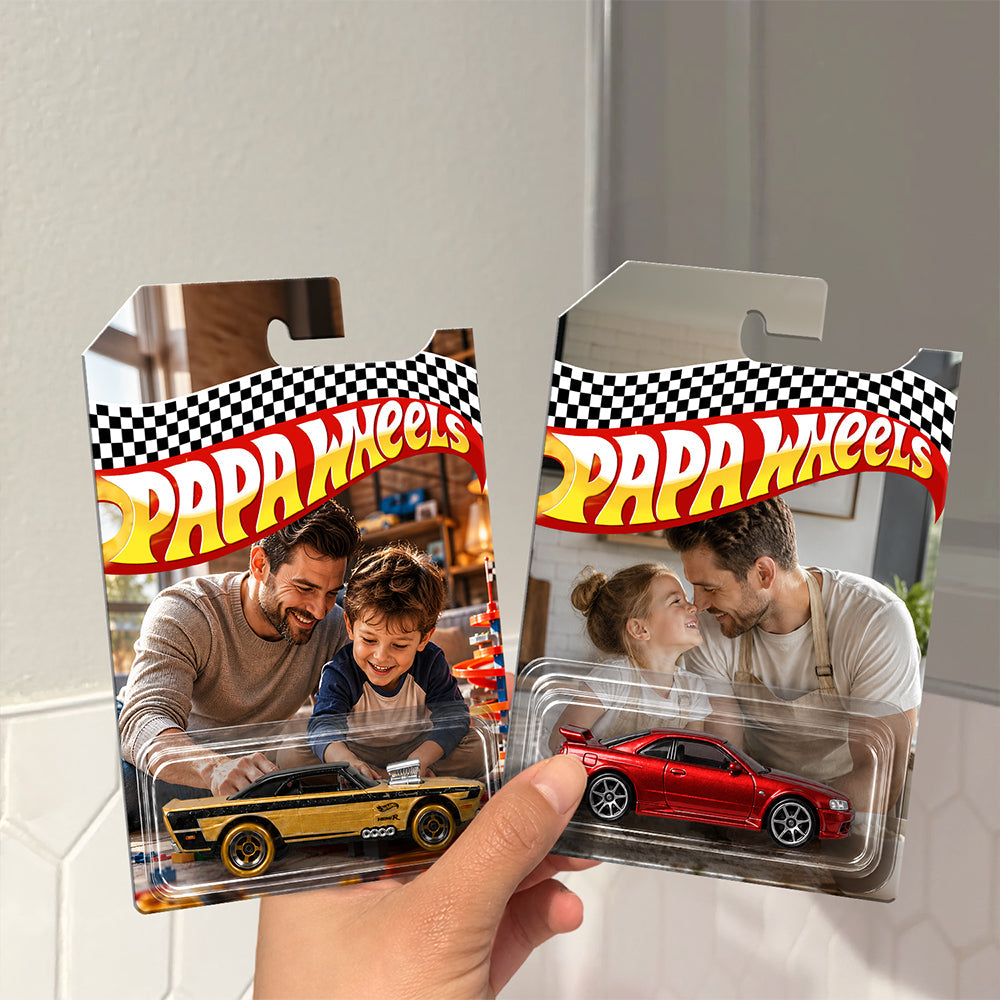 Personalized Toy Car Photo Gift for Dad Father's Day