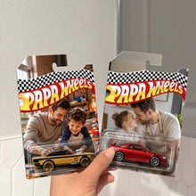 Load image into Gallery viewer, Personalized Toy Car Photo Gift for Dad Father's Day
