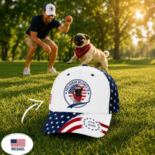 Load image into Gallery viewer, Personalized Photo Baseball Cap Custom Gift for Dog Dad Father's Day
