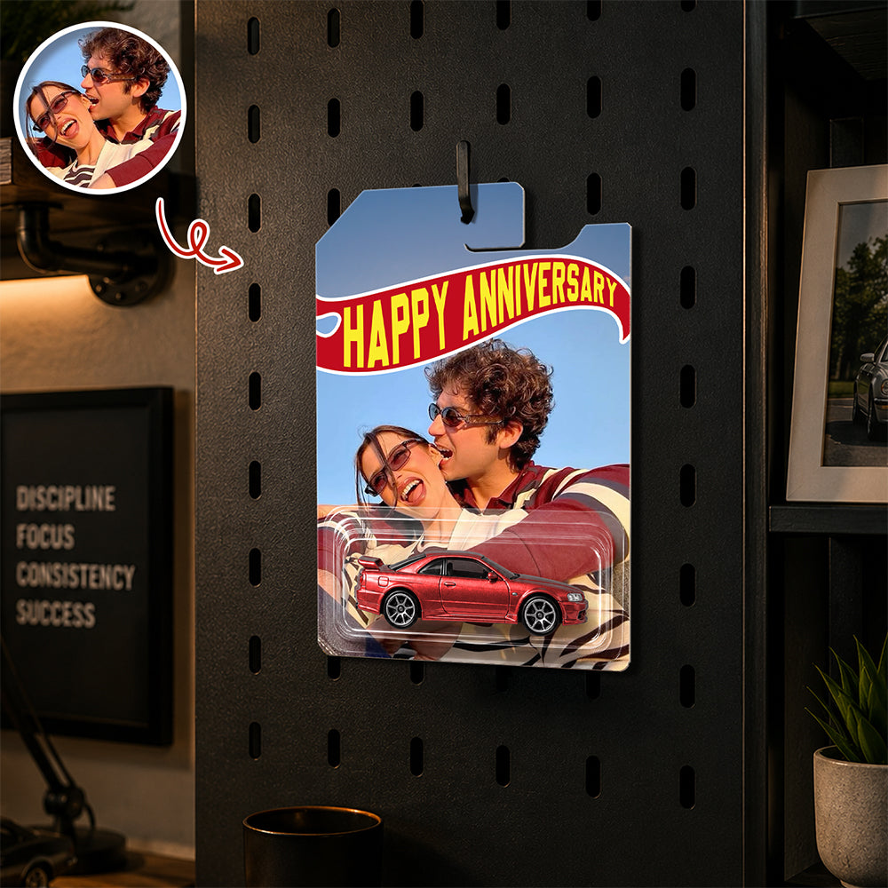 Personalized Photo Hot Wheels Anniversary Gift for Couple
