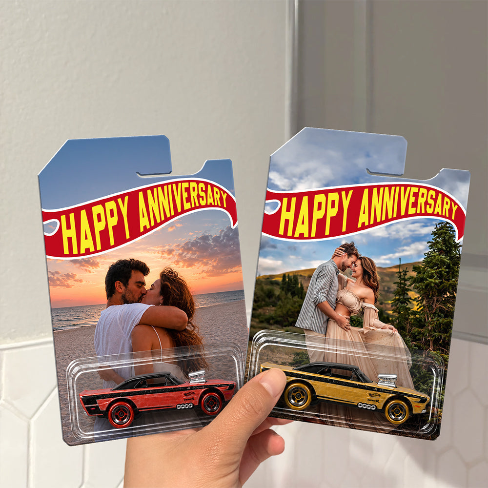Personalized Photo Hot Wheels Anniversary Gift for Couple