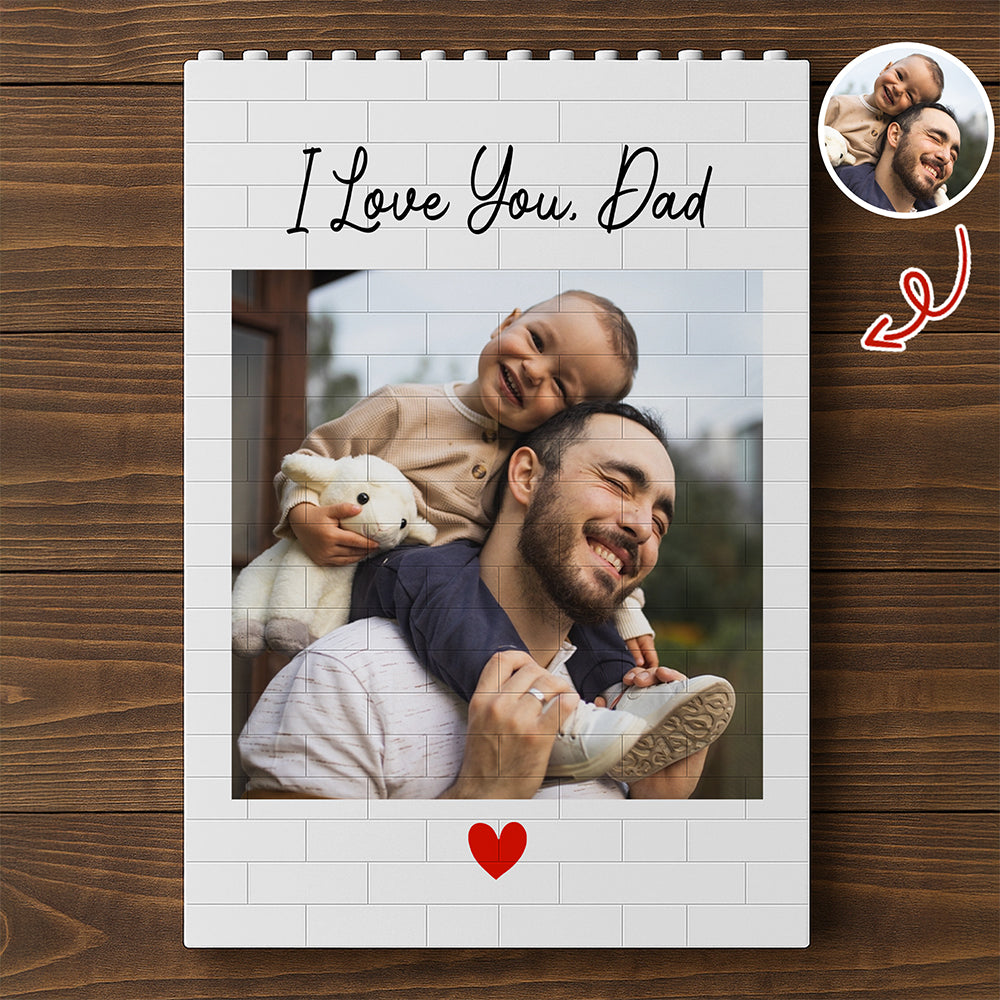 Personalized Photo Building Block Gift for Dad | Father's Day