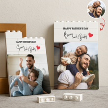 Load image into Gallery viewer, Personalized Building Block Photo Gift Custom for Dad
