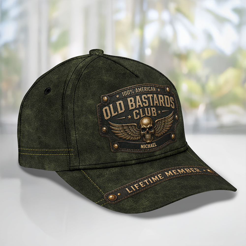 Personalized Funny Lifetime Membership Cap Gift for Dad