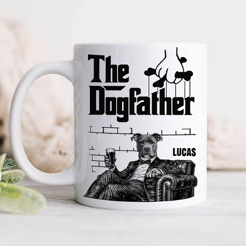 Personalized Dog Father Mug Custom Photo Gift for Dad